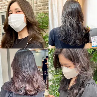 セミロング 大人可愛い透明感🌟 小顔・韓国髪🌟野中のヘアスタイル