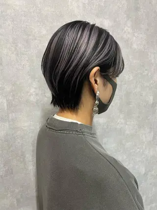 ショート モテ髪/ボブ/ショー ト/アダチフウトのヘアスタイル