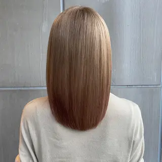 セミロング たなか ちあきのヘアスタイル