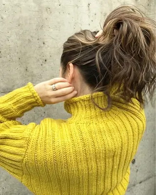 ロング カラー パーマ ヘアアレンジ メンズ キッズ ネイル マツエク・マツパ レイヤー/顔周り 韓国ヘア森田和貴のヘアスタイル