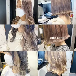 ミディアム デザイン🥇複雑履歴 ハイトーン特化のヘアスタイル