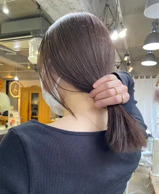 セミロング カラー Pia ツボイ ケイタのヘアスタイル
