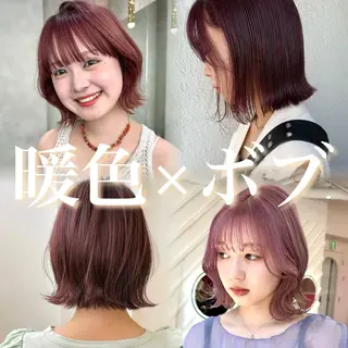 ショート カラー 原宿/韓国ボブ /くびれボブ/優希のヘアスタイル
