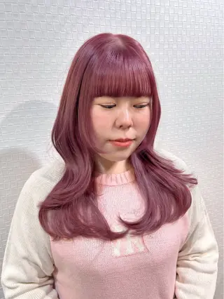 セミロング カラー 柔らか垢抜けｶﾗｰと ｶｯﾄ🫧ASUKAのヘアスタイル