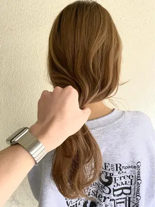 ロング カラー Pia ツボイ ケイタのヘアスタイル
