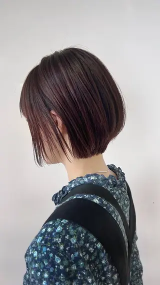 ショート カラー 渋谷　今泉ひろき 髪質改善×美髪矯正のヘアスタイル