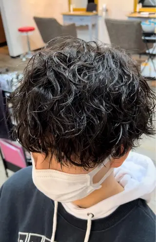 ショート パーマ メンズ パーマ&髪質改善職人 稲本　来耶のヘアスタイル