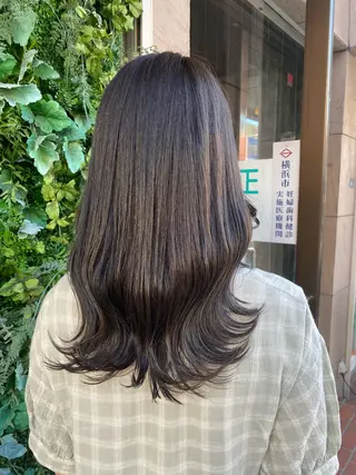 ロング カラー 透明感カラー/韓国 ヘア🩶yuri🩵のヘアスタイル