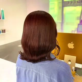 ミディアム カラー パーマ ヘアアレンジ メンズ 🤍透明感カラー🤍 似合わせ🤍AINEのヘアスタイル