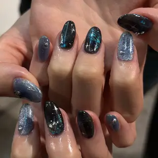 ネイル 個性派✴︎ジャケ写 ネイル🦋mire-のネイルデザイン