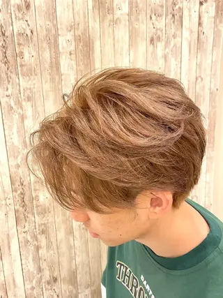 ショート カラー メンズ 齋藤 大地のヘアスタイル