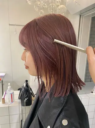 ミディアム カラー natsune /レイヤーカットのヘアスタイル