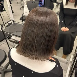 ミディアム カラー ヘアアレンジ 🎀RIN🎀 縮毛矯正🩶暗髪のヘアスタイル