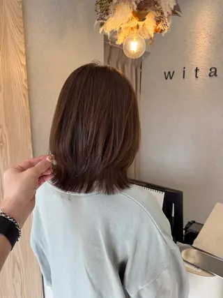 ミディアム カラー 蟹江 聡太✨レイヤーカットのヘアスタイル