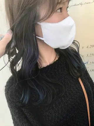 セミロング カラー hair make addict (ヘアーメイク アディクト)所属・addict⭐️ 江川　颯也💎のヘアスタイル