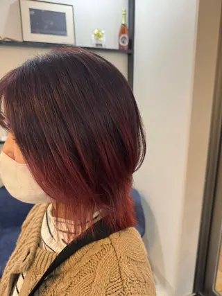 ミディアム カラー Az ながいりかのヘアスタイル