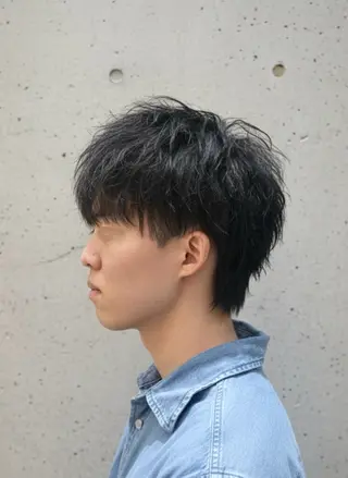 ショート パーマ メンズ 大人メンズパーマ /石川瑠青のヘアスタイル