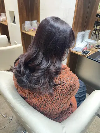 ロング カラー 【完全個室】髪質改善 暖色カラー/山崎唯奈のヘアスタイル