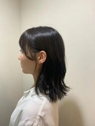 セミロング カラー 韓国🇰🇷髪質改善 Chisaki치사키のヘアスタイル