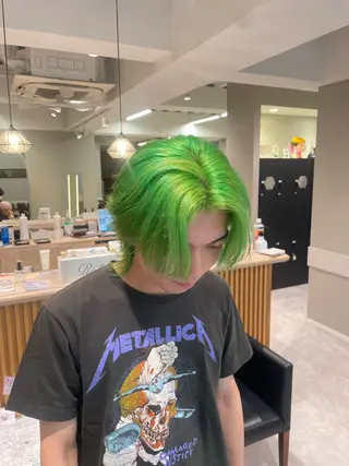 ショート カラー ハイトーン/アレンジ hikaru🐰💕のヘアスタイル