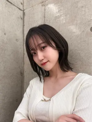 ミディアム 似合わせボブ🌟 艶髪特化💗村松優斗のヘアスタイル