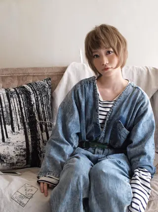 ショート パーマ/ボブ/ 佐々木翔のヘアスタイル