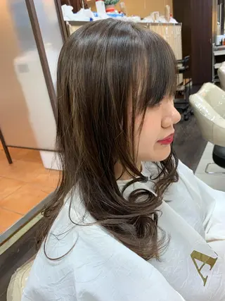 ロング ブリーチでもできる 縮毛矯正相原慎🌈のヘアスタイル