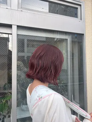 カラー Asumi/丸の内 /ブリーチ/花屋併設のヘアスタイル