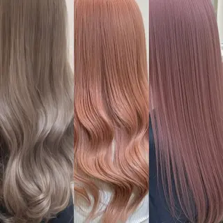 ロング カラー 👑髪質改善wカラー /ハイトーン/アユカのヘアスタイル