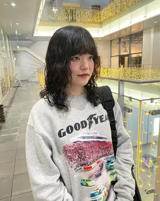 ミディアム 不破一輝/栄/矢場町 ボブ/レイヤー/艶髪のヘアスタイル