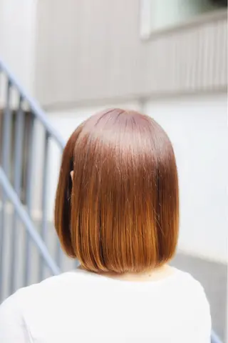 ミディアム ヒナ/酸性ストレート ・艶カラー🌿のヘアスタイル