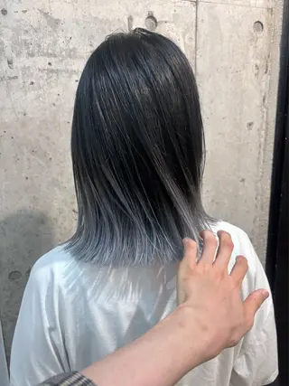 セミロング カラー SHOTO ハイトー ン/ブロンドカラーのヘアスタイル