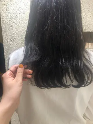 ロング 顔周りの垢抜けヘア 立山愛梨のヘアスタイル