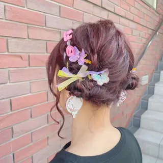 ミディアム ヘアアレンジ 古沢 みづきのヘアスタイル
