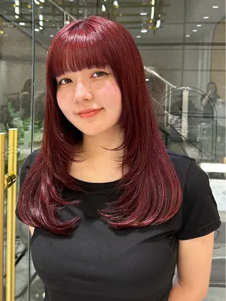 ロング カラー 🦋sana🦋 似合わせカット✁のヘアスタイル