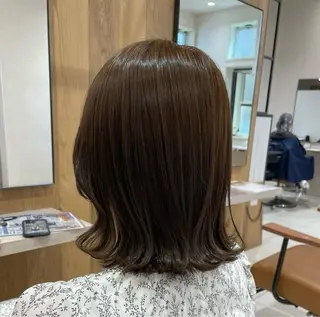 ミディアム カラー 大人可愛いhair 🐾🩵HANAのヘアスタイル