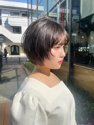 ショート 🎧ayaka/ボブ /透明感カラー🩵のヘアスタイル