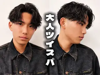 ショート カラー パーマ ヘアアレンジ メンズ 亀井隆汰/メンズ専門 パーマ特化美容師のヘアスタイル
