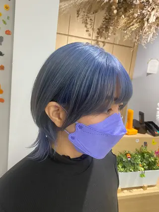 ミディアム カラー ハイトーンヘア/ 島崎　タクミのヘアスタイル