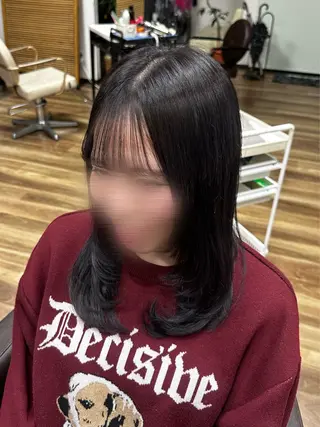 セミロング 森 音遠のヘアスタイル