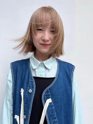 ミディアム カラー トレンドヘア◎ 店長 清原佑太のヘアスタイル