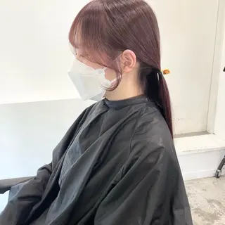 ロング カラー レイヤー×グレージュ /ピンク🩷mioのヘアスタイル