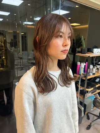 ミディアム 渡辺奎斗/ ボブ レイヤーカットのヘアスタイル