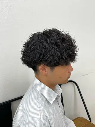 ショート パーマ メンズ ✂︎メンズパーマ✂︎ 伊藤秀真のヘアスタイル