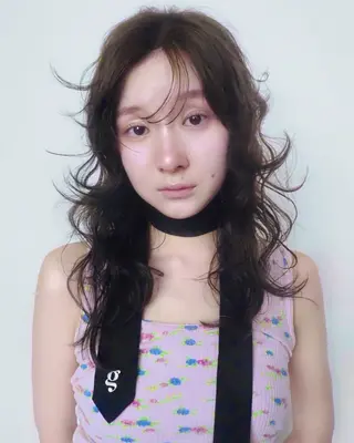 ロング カラー sato ayaのヘアスタイル