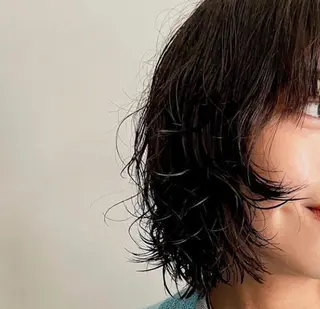 パーマ 表参道ミディアム レイヤー山岸季生のヘアスタイル