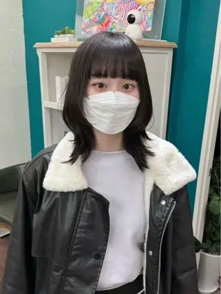 ミディアム ウルフ/レイヤー /髪質改善 ナユタのヘアスタイル