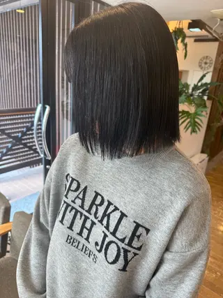 ミディアム カラー 中農 有梨恵のヘアスタイル
