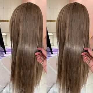 カラー レイヤーカット/透明 感カラー🐬永井瑠栞のヘアスタイル