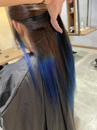 ロング ブリーチカラー☆ 再生トリートメントのヘアスタイル